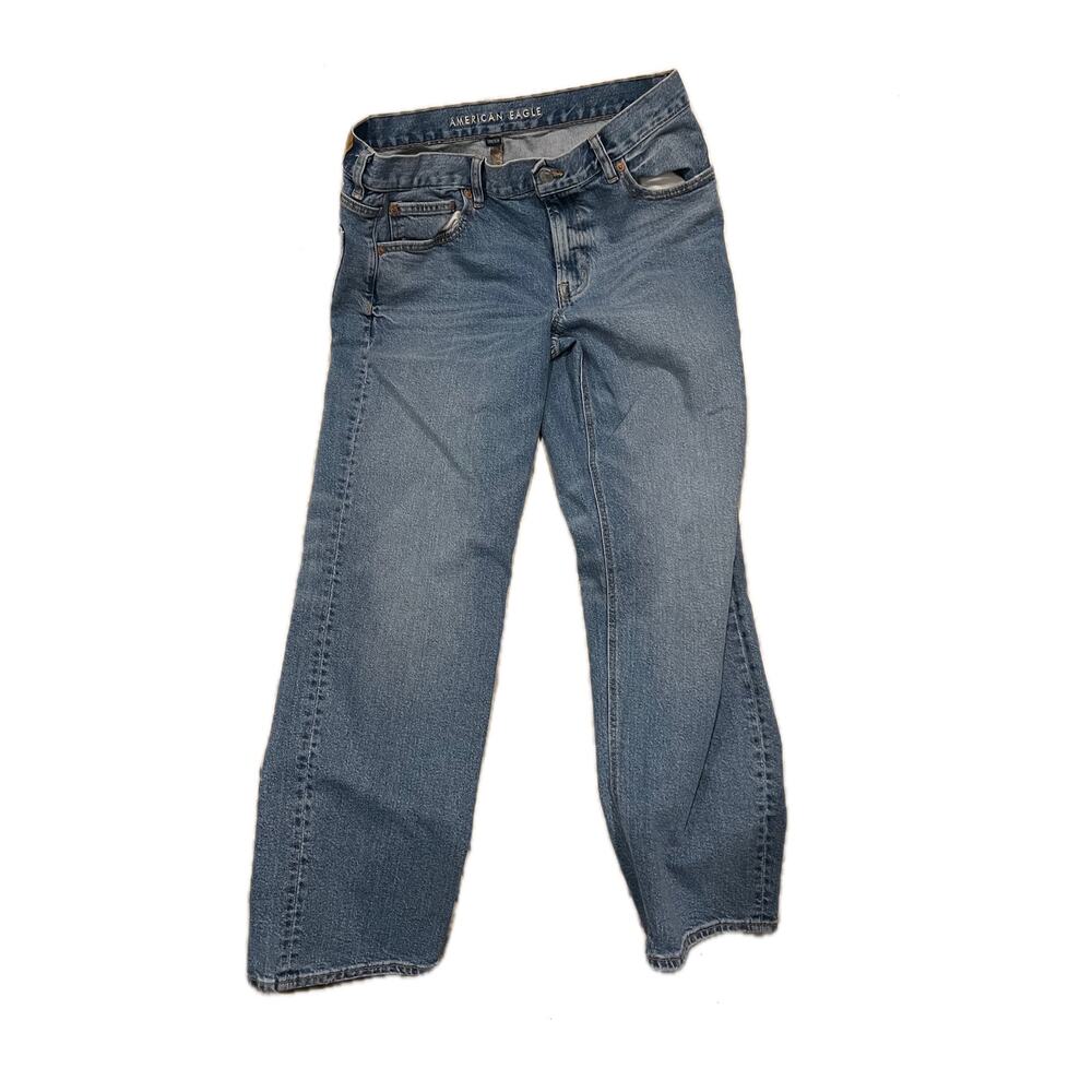 American Eagle High-Rise Straight Jeans Womans L (12)